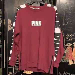 PINK burgandy sweatshirt